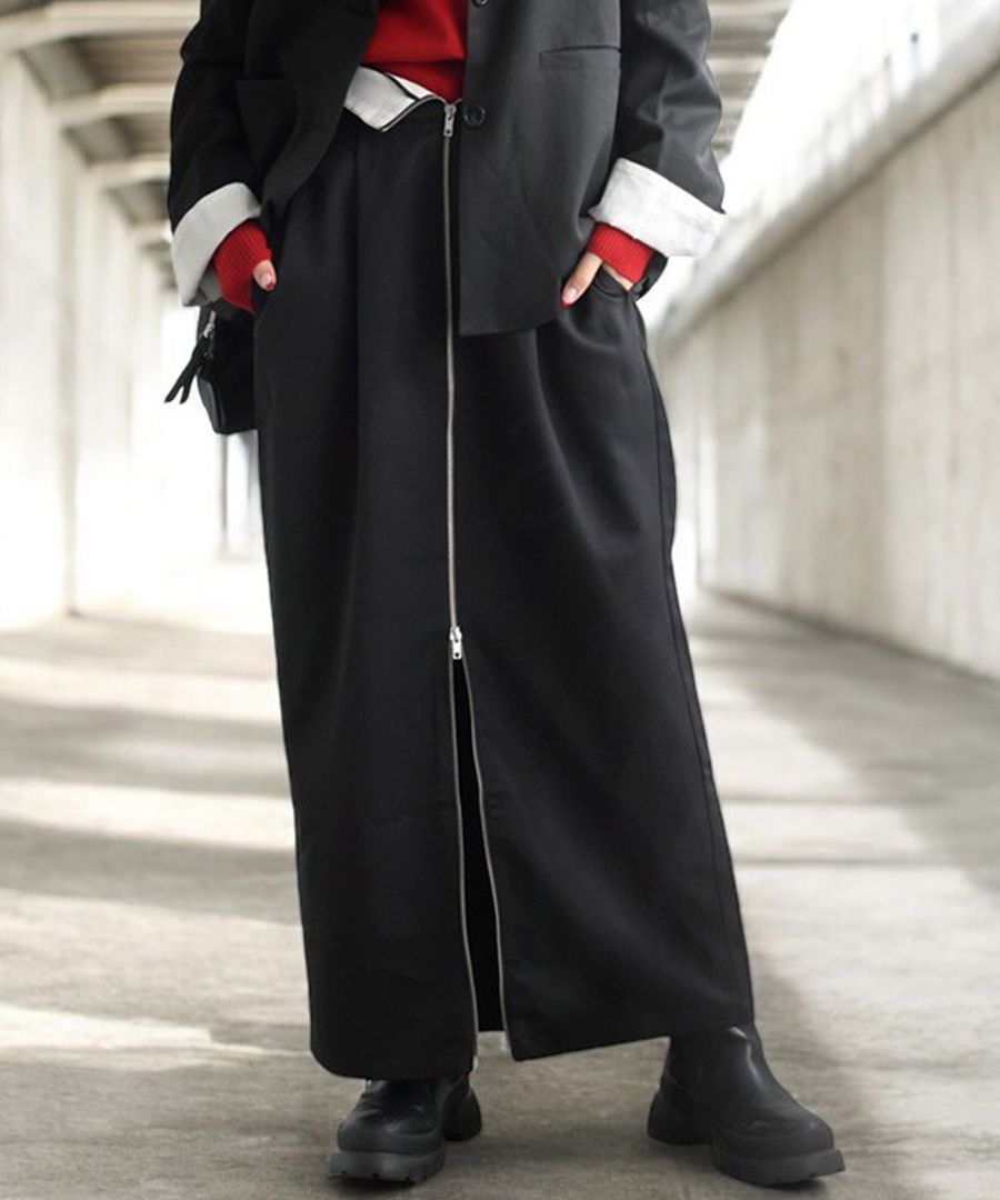 フロントジップスカート スカート レディース ボトムス 送料無料