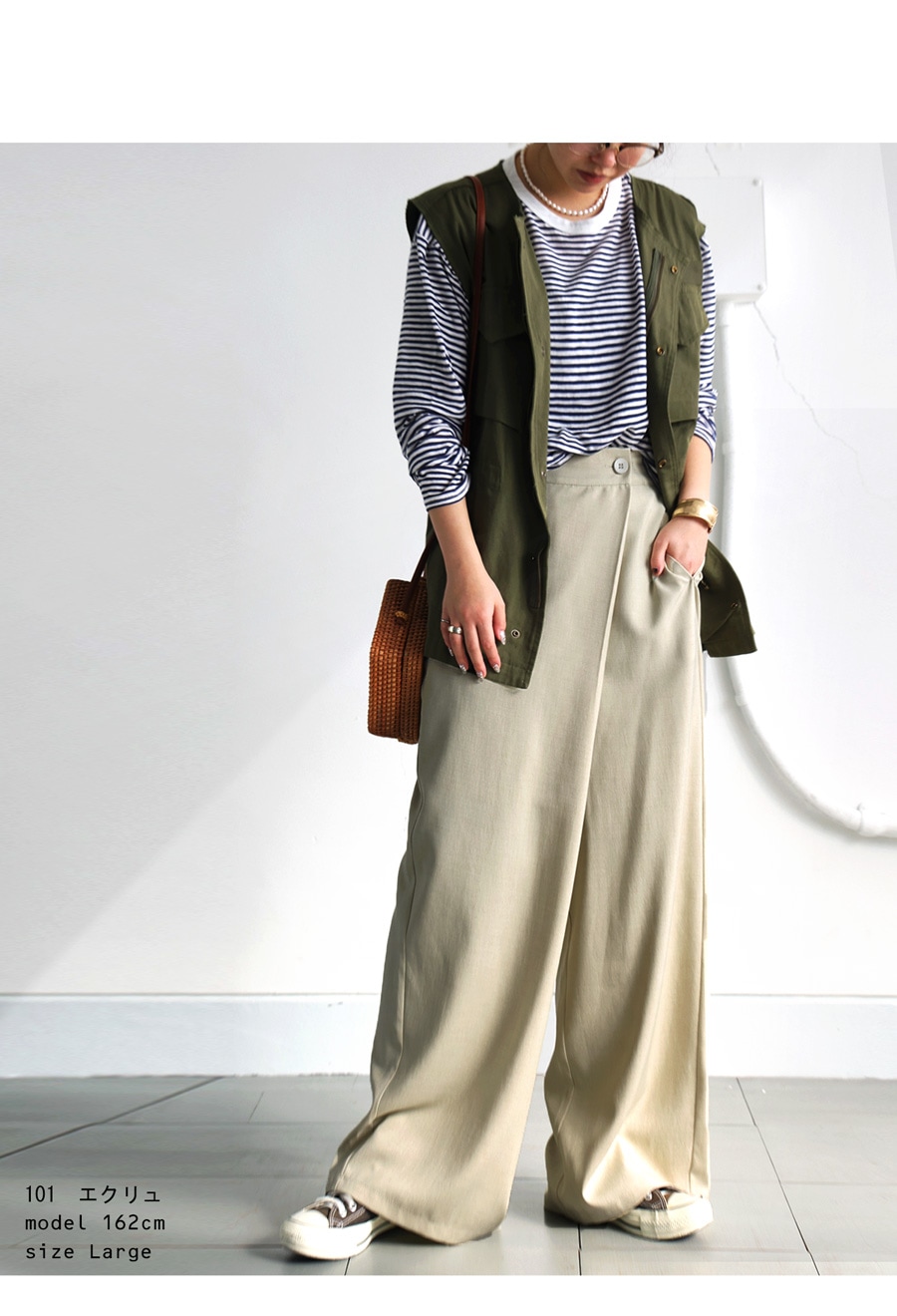 クロスデザインパンツ パンツ レディース ボトムス 送料無料・(500