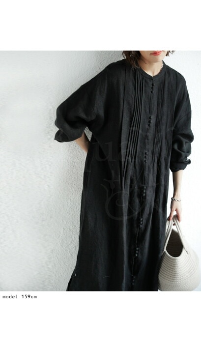 リネンシャツワンピ ワンピース レディース 長袖 送料無料・再再販