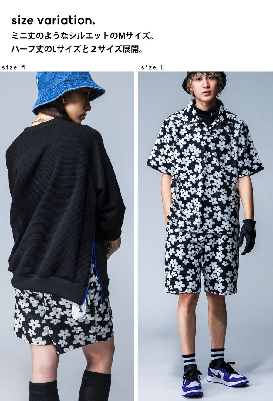 再入荷予定有!ANTIQUA GOLF×STCH 花柄 ハーフパンツ レディース 送料