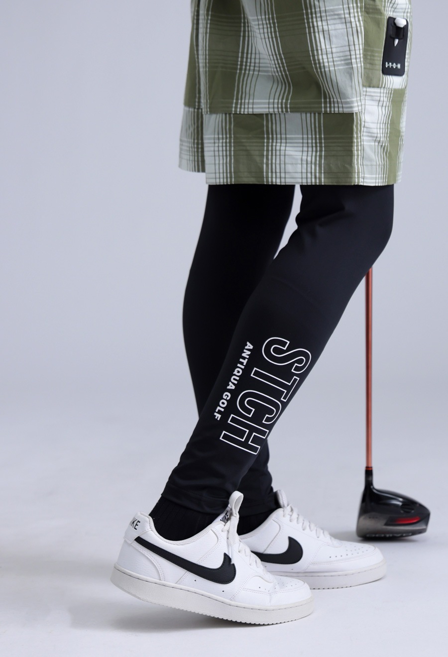 ANTIQUA GOLF×STCH ロゴレギンス 送料無料・(80)メール便可