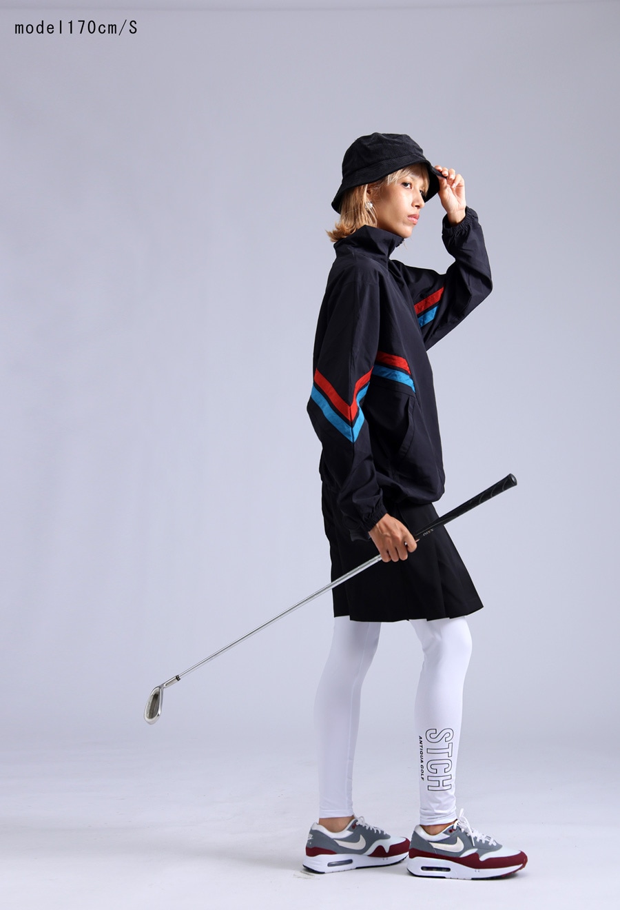 ANTIQUA GOLF×STCH ロゴレギンス 送料無料・(80)メール便可