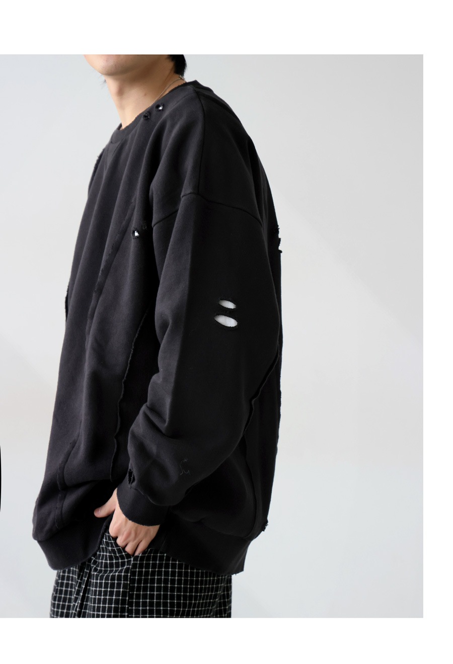 LGBダメージ加工SWEATトレーナー SUPERTHANKS（スーパーサンクス） トレーナー スウェット フロント