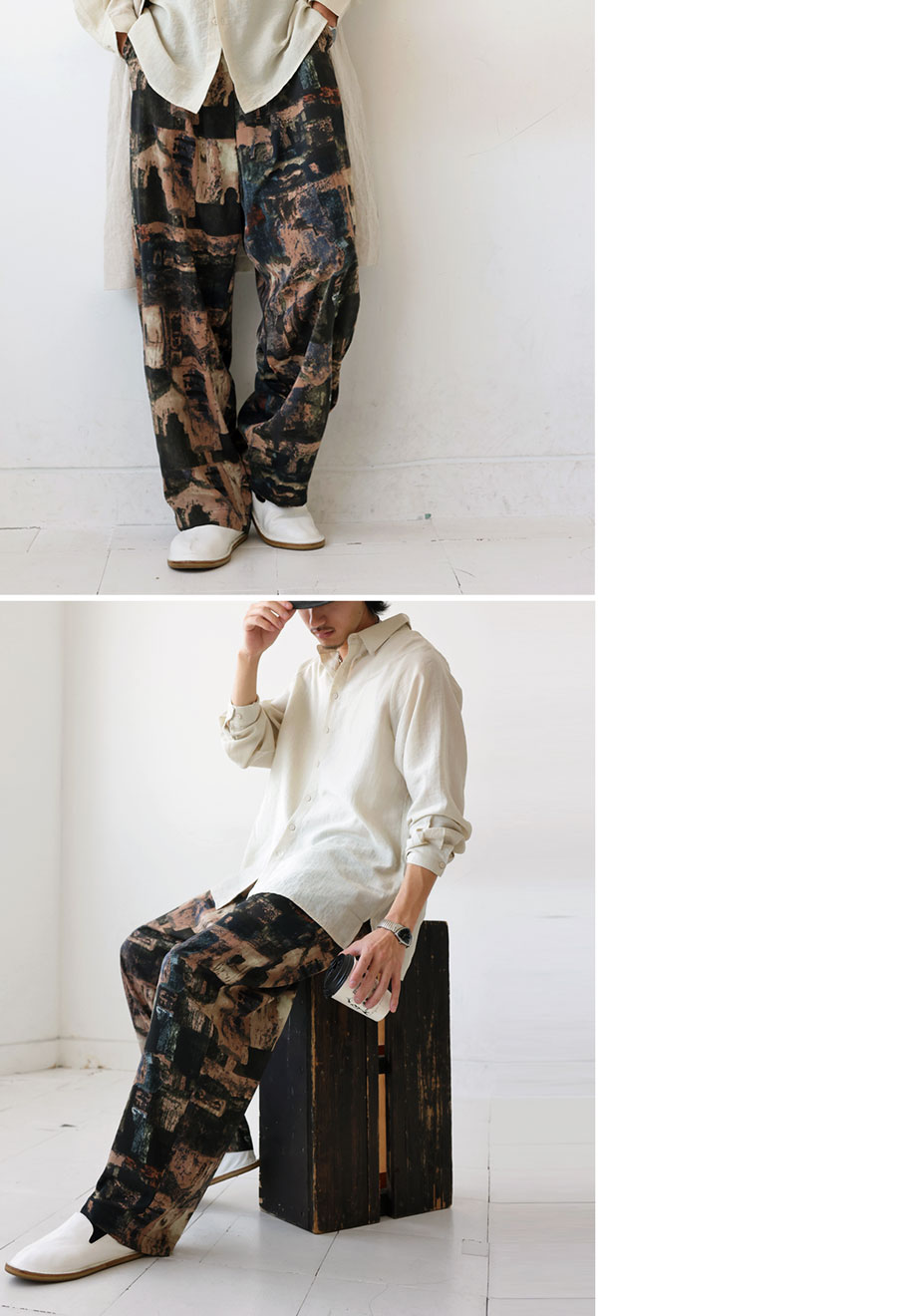 ヴィンテージ柄パンツ パンツ メンズ ボトムス 送料無料・再入荷 (500