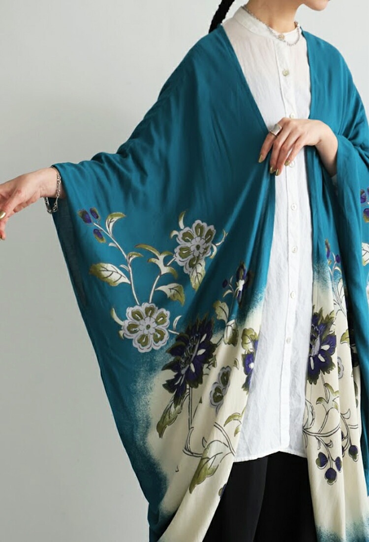 カーディガン ガウン レディース アウター 七分袖 送料無料・再販