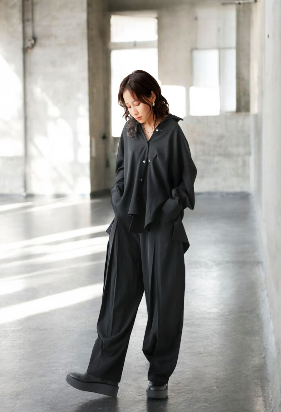 アウトシーム コクーンパンツ レディース パンツ 送料無料・メール便