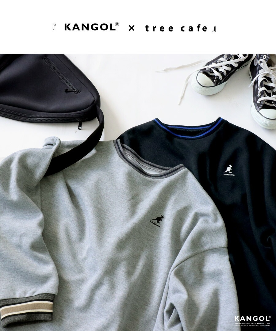 KANGOL×TREECAFE コラボトレーナー トレーナー レディース 送料