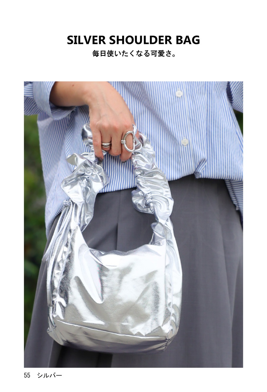 シルバー ロゴ入り ハンドバッグ 3_000000024272.jpg?1717375175