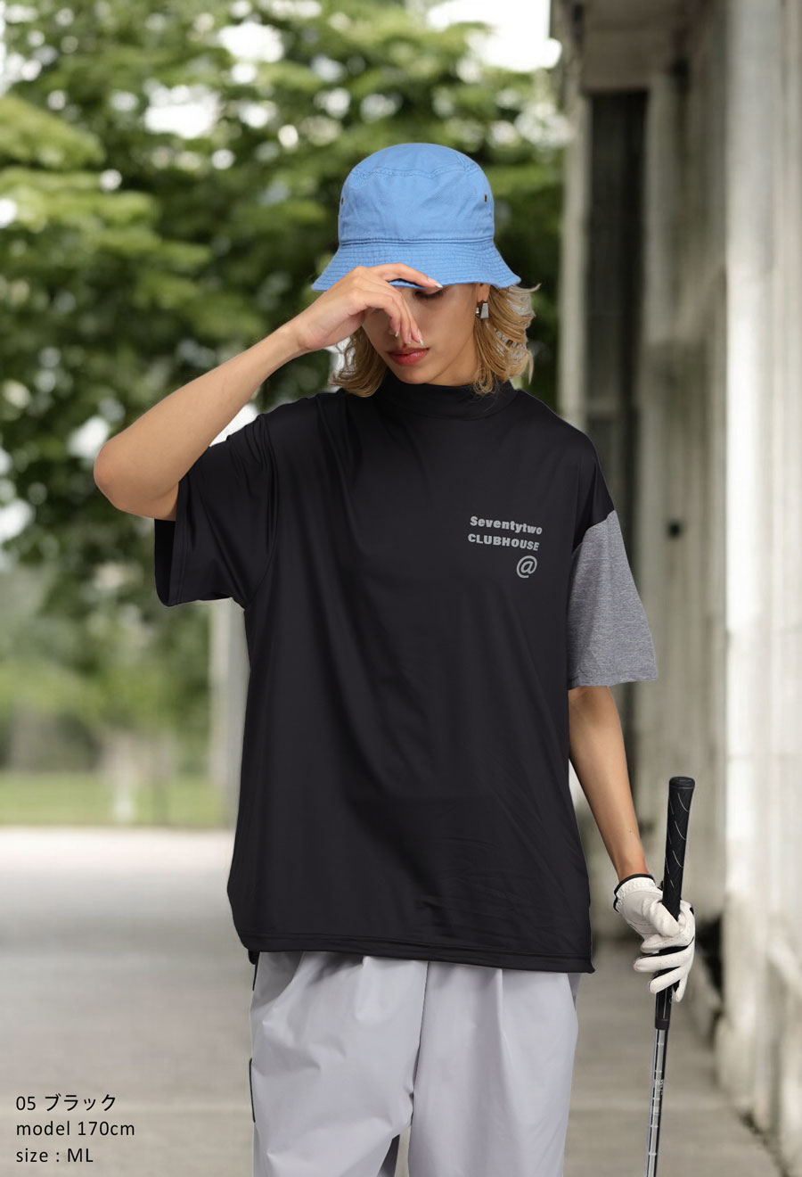 ANTIQUA GOLF×STCH モックネックトップス 送料無料・(50)メール