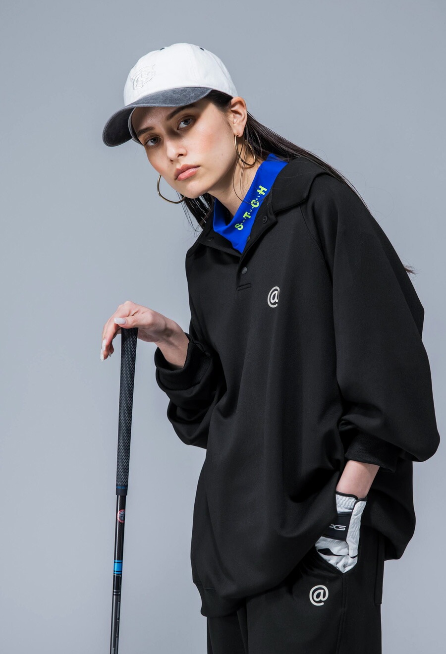 ANTIQUA GOLF×STCH ポロシャツ 長袖 メンズ 送料無料・再再販