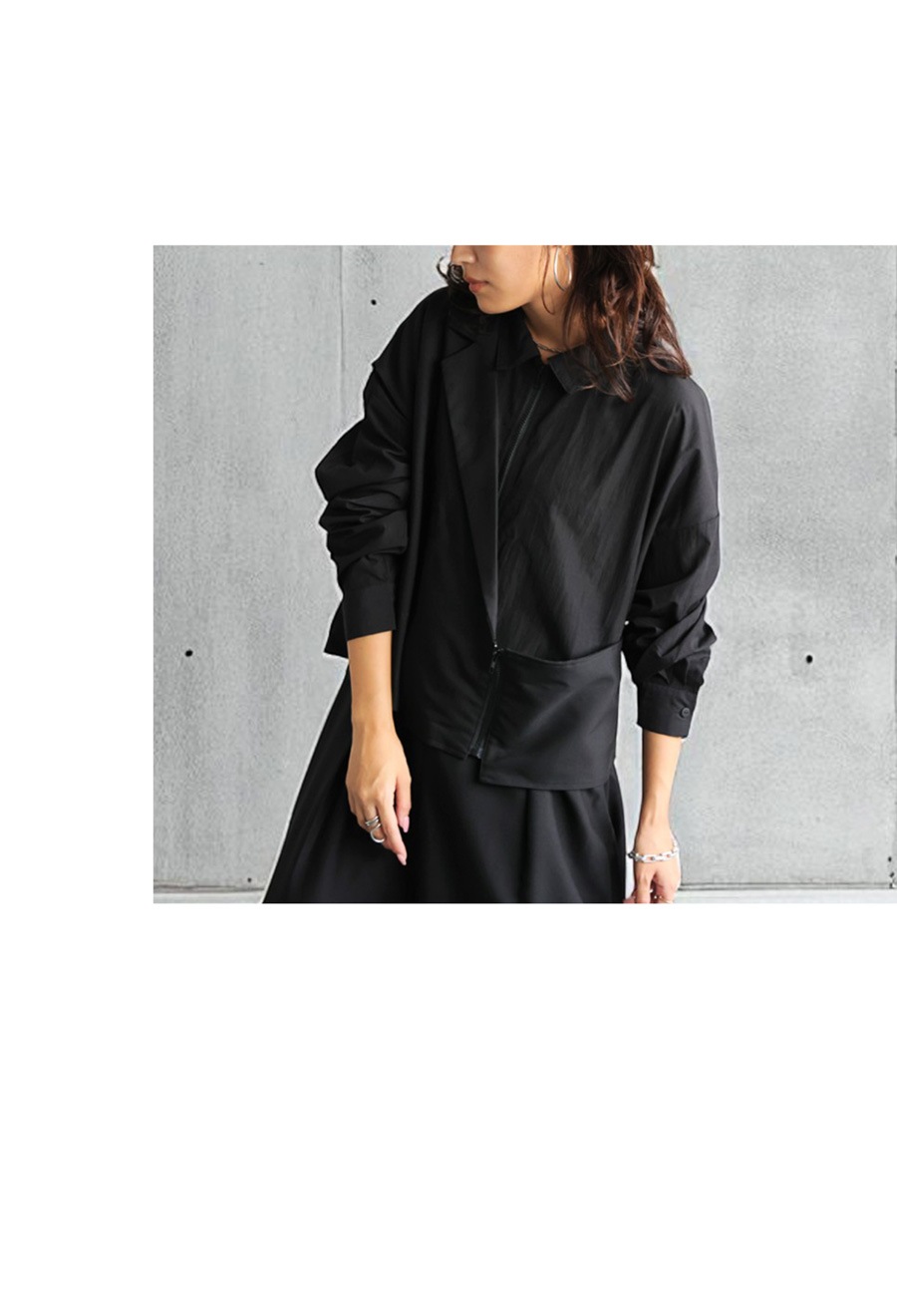 【未使用】Leja ブラックオールインワン Sサイズ Libra Cue オールインワン Vネックオールインワン レディース