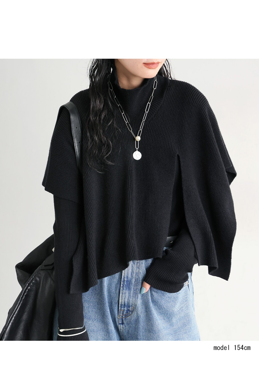 予約：12月下旬納期】2way ニット トップス レディース レイヤード