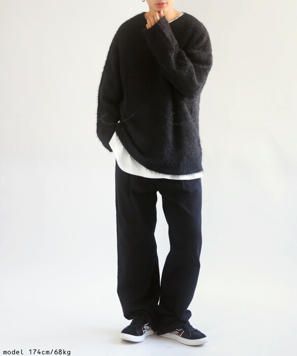 シャギーニット ニット レディース トップス 長袖 送料無料・メール便