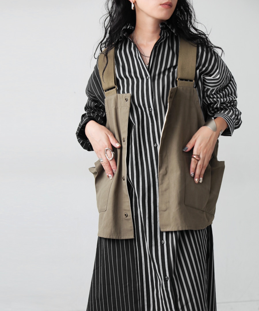 中古　ワンピ　150 シャツワンピース ワンピース レディース ロング 長袖 送料無料