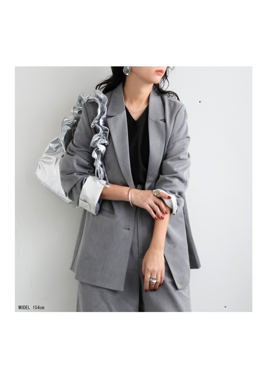 再入荷予定有!袖折り返しジャケット ジャケット レディース アウター