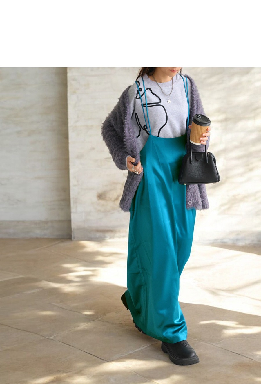 グロッシーキャミワンピ ワンピース レディース ロング 送料無料・(500