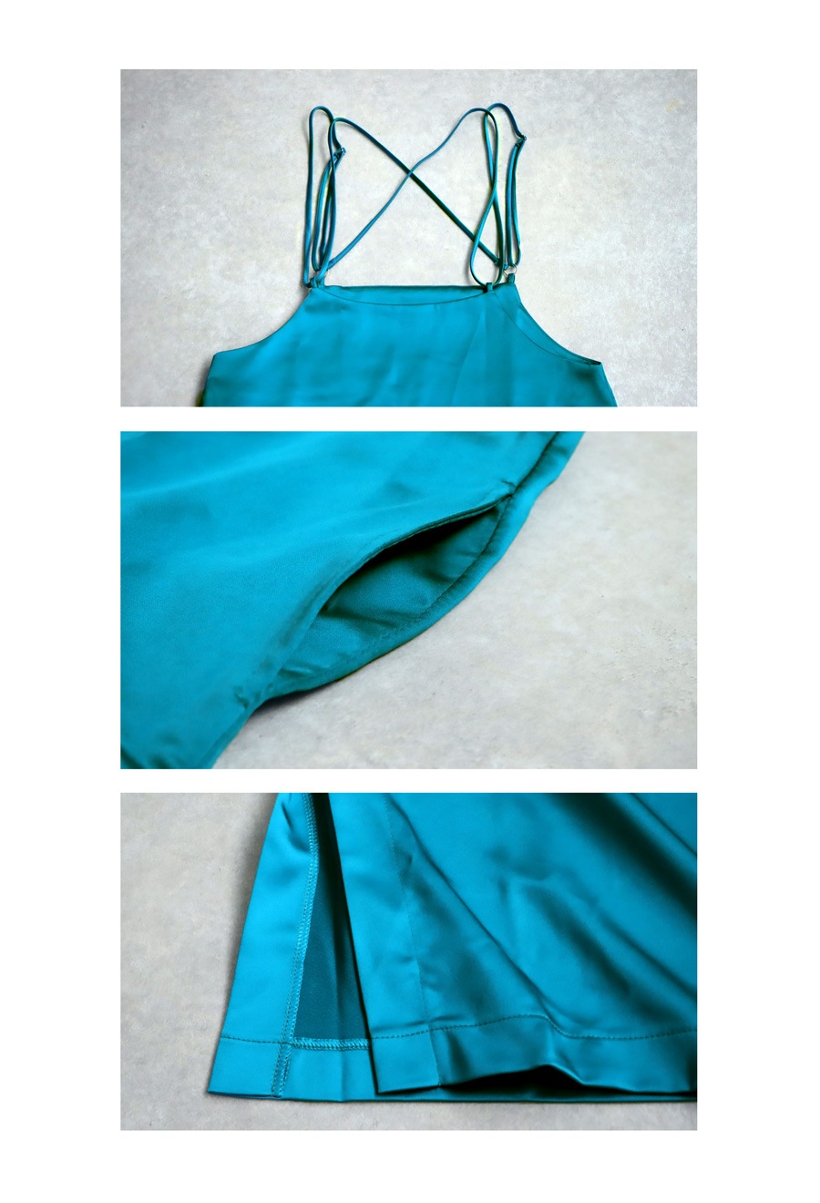 グロッシーキャミワンピ ワンピース レディース ロング 送料無料・(500