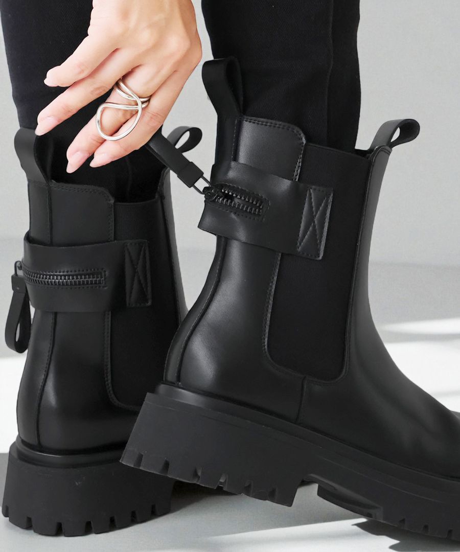 再入荷予定有!本革 サイドゴア ショートブーツ レディース 厚底 送料