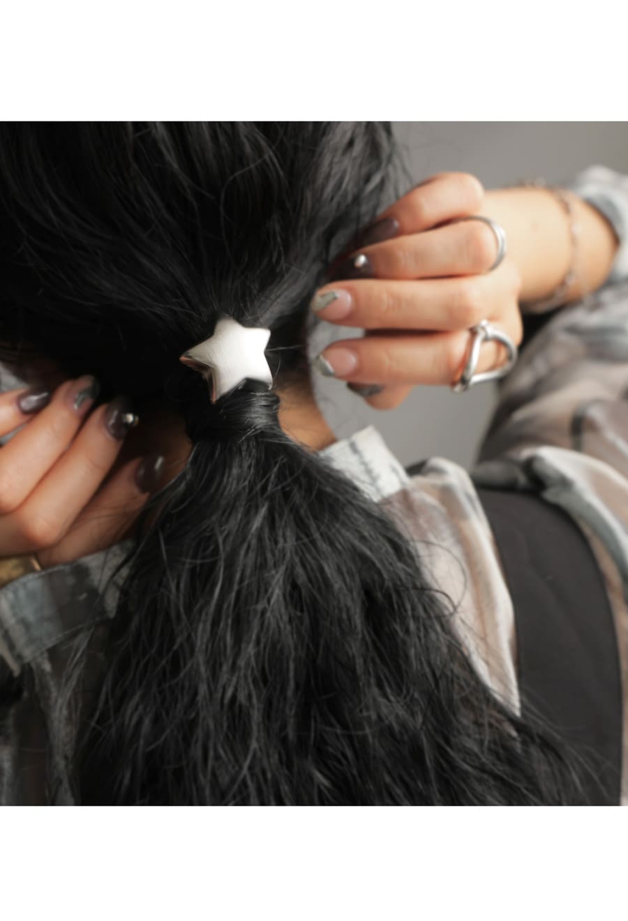 アクセ送料無料 ヘアゴム レディース ヘアアクセ 星 スター モチーフ