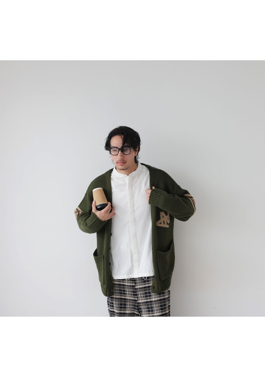 ニットカーディガン カーディガン メンズ トップス 送料無料・メール便