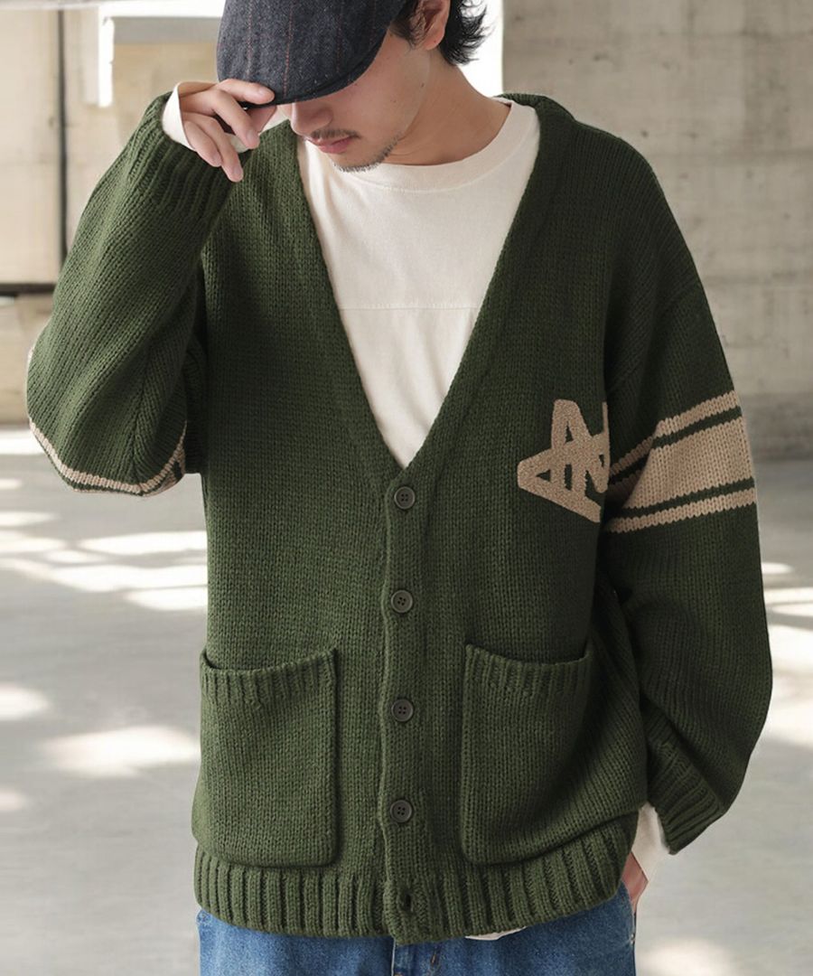 ニットカーディガン カーディガン メンズ トップス 送料無料・メール便