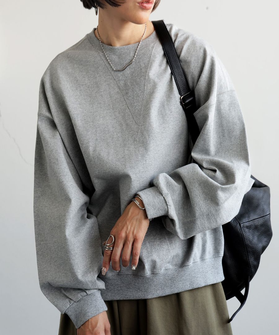 unmnou＊アンミヌ バックラウンドドッキングトップス グレー UNMINOU（アンミヌ） - 大人フェミニンスタイルを提案するレディース