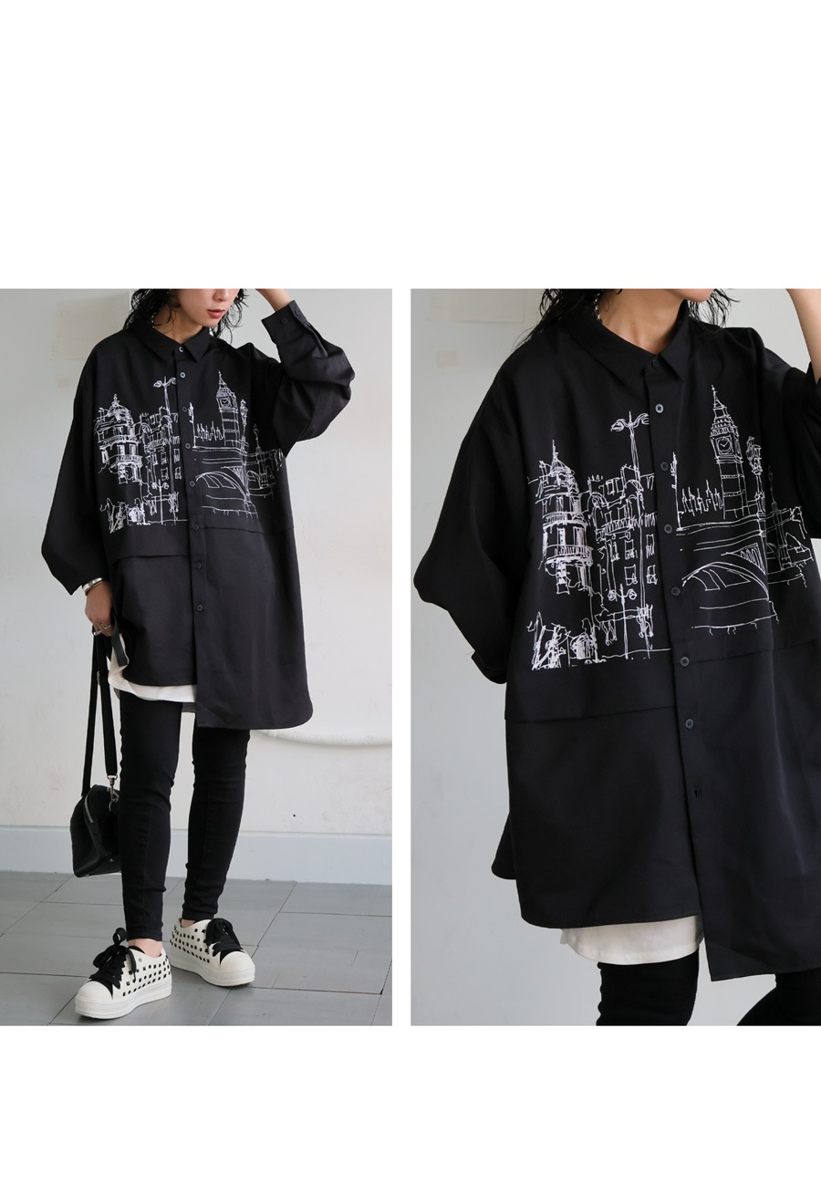 早割10％OFF！23日10時迄【予約：1月下旬納期】アシンメトリー シャツ