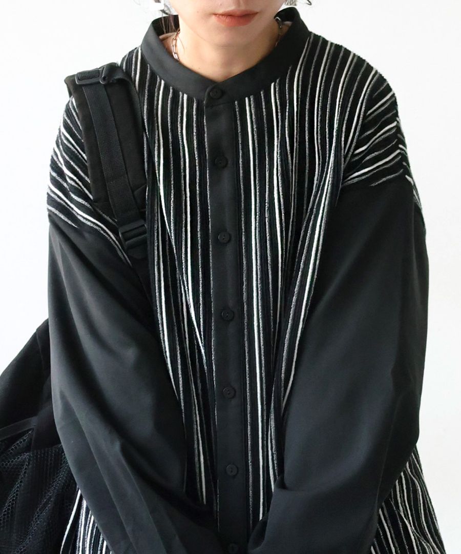 ストライプシャツ シャツ レディース トップス 長袖 送料無料