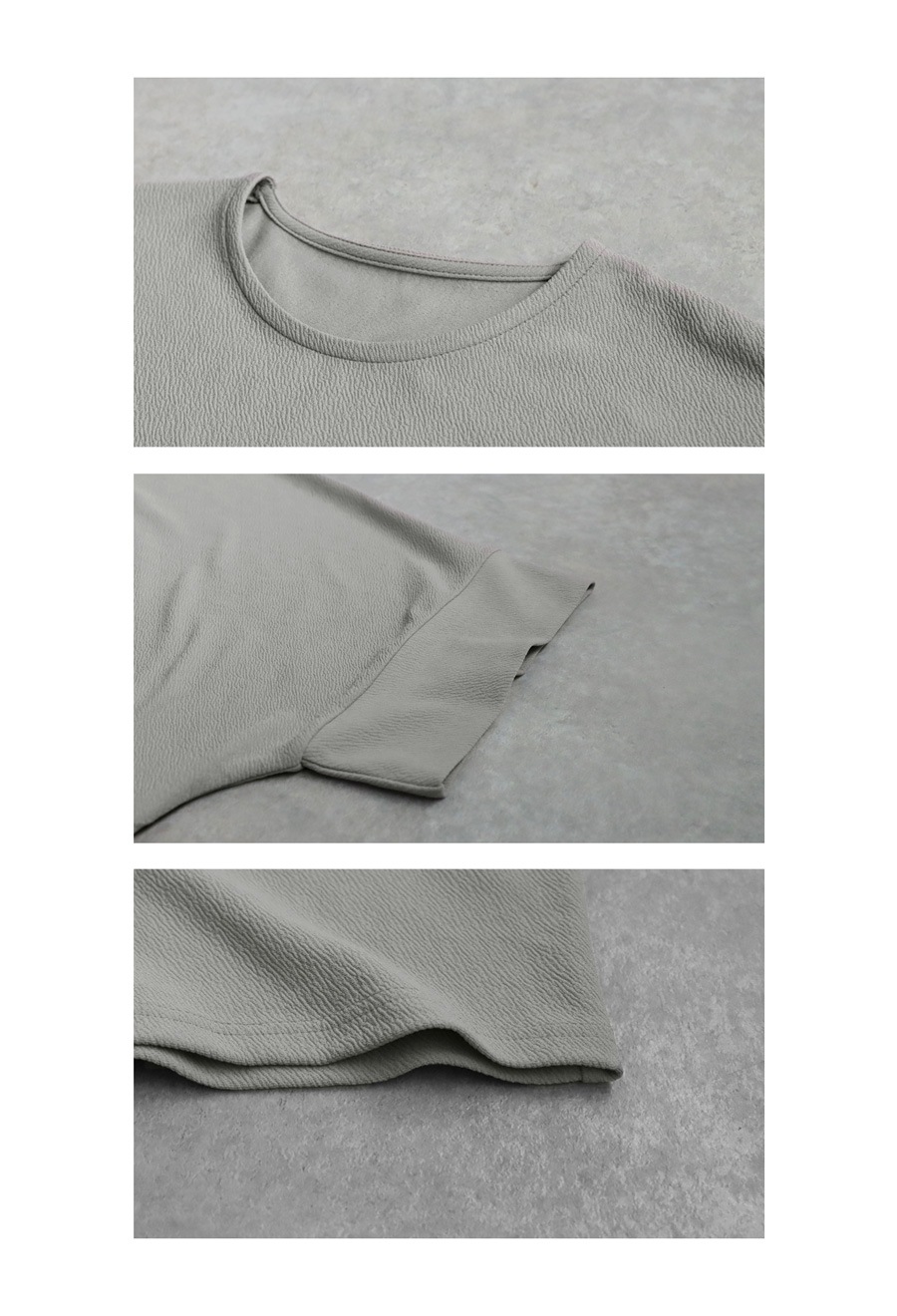 半袖ワイドトップス ドルマントップス トップス レディース