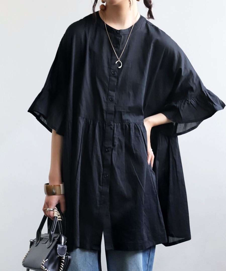 2wayチュニックシャツ レディース トップス 送料無料・メール便不可