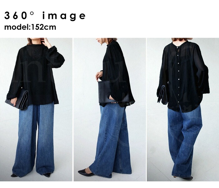 antiqua 刺繍シアートップス　オフホワイト 刺繍シアートップス ブラウス レディース トップス 送料無料・再再販