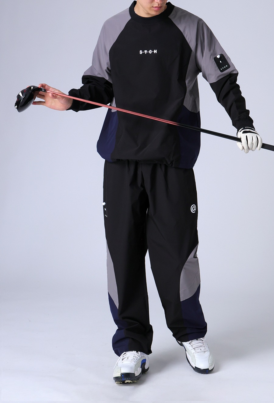 専用7点 ANTIQUA GOLF×STCH 配色プルオーバー 送料無料・(100)メール便可