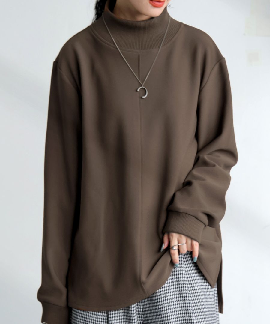 BRIEFING ダークブラウン プルオーバー　裏起毛 裏起毛プルオーバー｜LOGEMENT DE CLAIRE（ロジュモンドクレール
