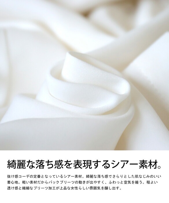 バックプリーツシャツ シャツ レディース トップス 送料無料・再再販 