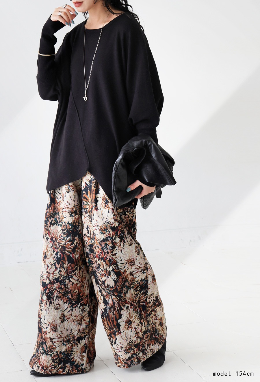 きめめページ 変形 デザインニット レディース 長袖 アシメライン 送料無料・メール