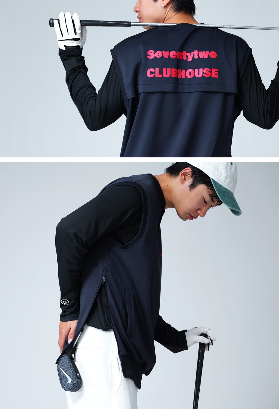 ANTIQUA GOLF×STCH ベスト メンズ 送料無料・再入荷 メール便不可【Z