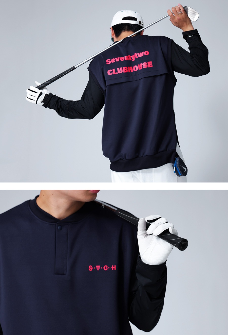 STCH ゴルフベスト ANTIQUA GOLF×STCH ベスト メンズ 送料無料・再入荷 メール便不可【Z
