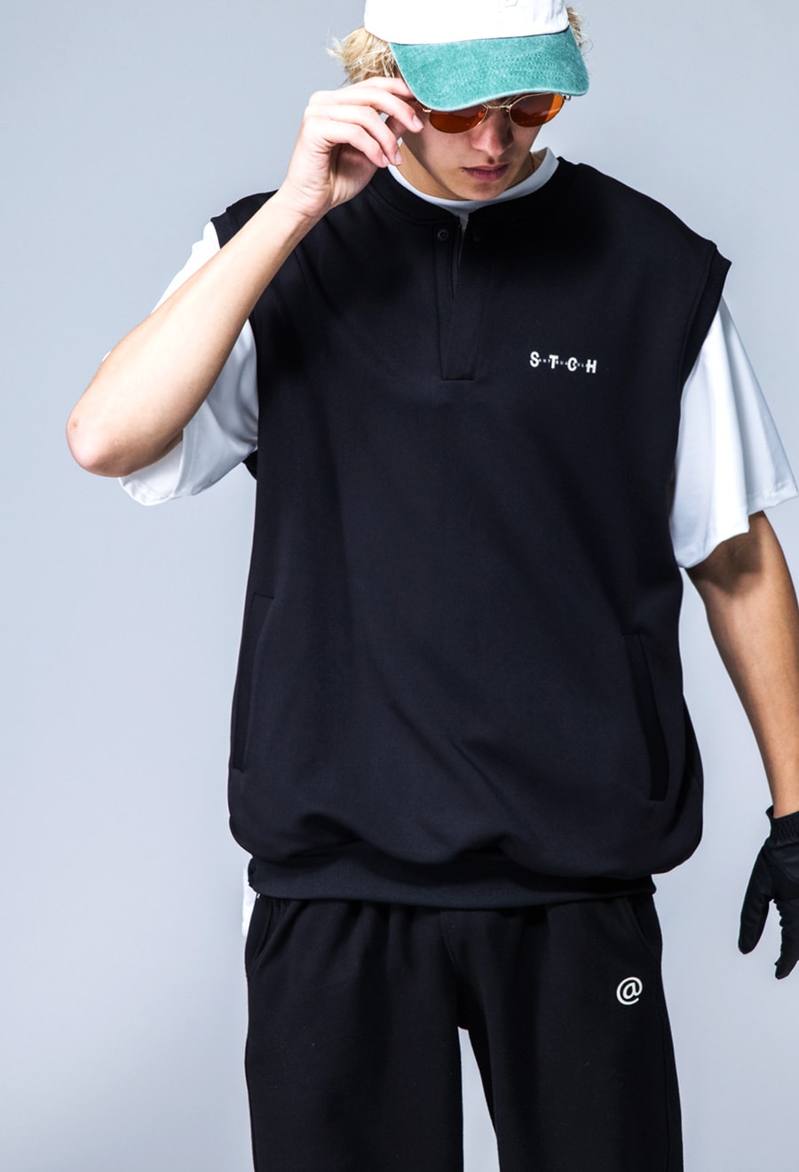 ANTIQUA GOLF×STCH ベスト メンズ 送料無料・再入荷 メール便不可【Z