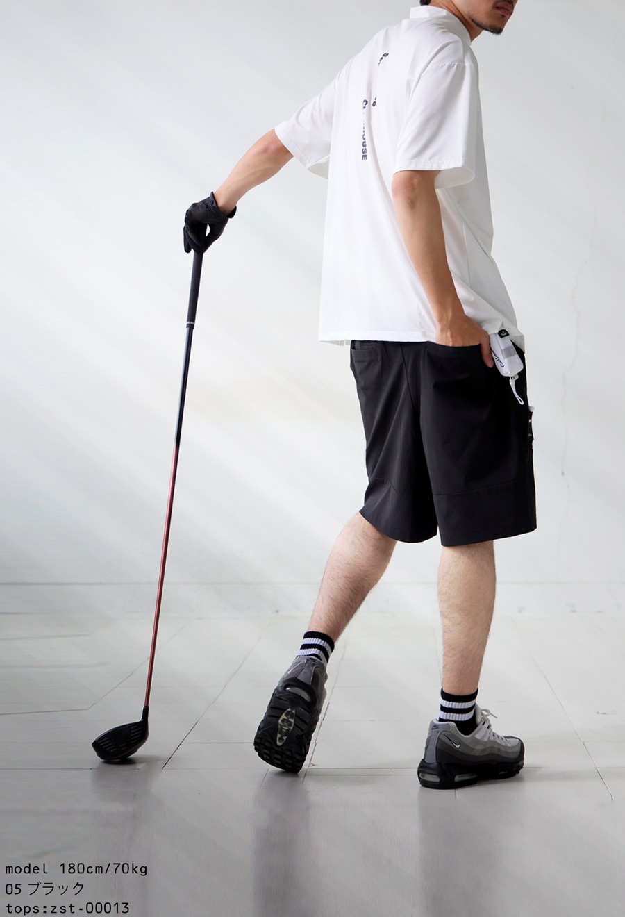 あり★あり　 ANTIQUA GOLF×STCH ハーフパンツ メンズ 送料無料・(500)メール