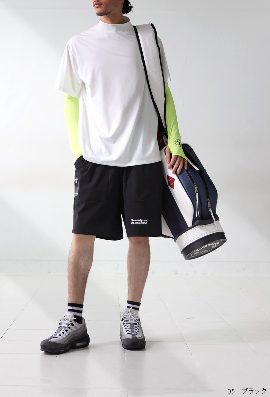 大人気！再入荷予定あり!ANTIQUA GOLF×STCH ハーフパンツ メンズ