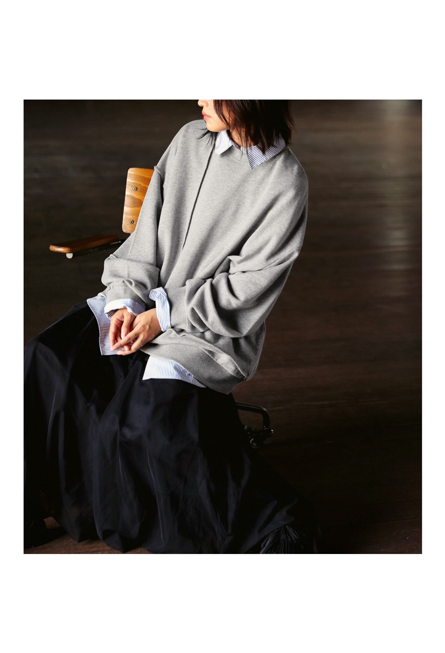 再入荷予定有!裏毛プルオーバー トレーナー トップス レディース 長袖