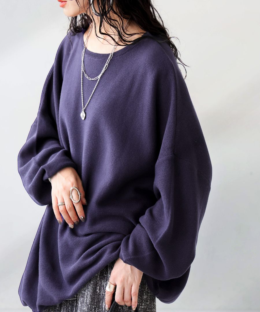 ガーター編み ニット トップス レディース 長袖 送料無料・再入荷