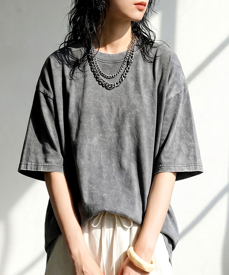 いちばん頼れるTシャツ。 ピグメント加工 Tシャツ レディース 半袖 綿