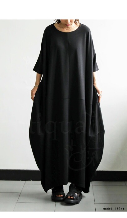 【超美品】アヤン　ayane 　ワンピース　コクーン　黒 3_000000020384.jpg?1679308523