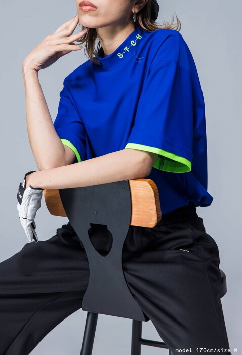 ANTIQUA GOLF×STCH ハイネックTシャツ レディース 送料無料・再