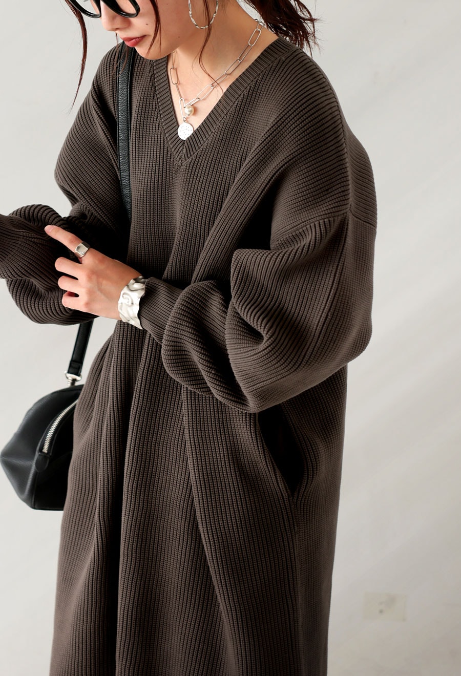 ワンピース kanatawa リネンビスコースノットショートスリーブワンピース | トミー