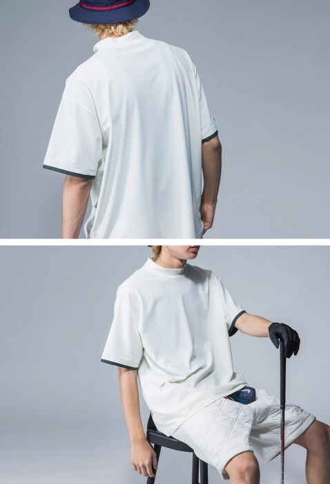 ANTIQUA GOLF×STCH ハイネックTシャツ メンズ 送料無料・6月18日