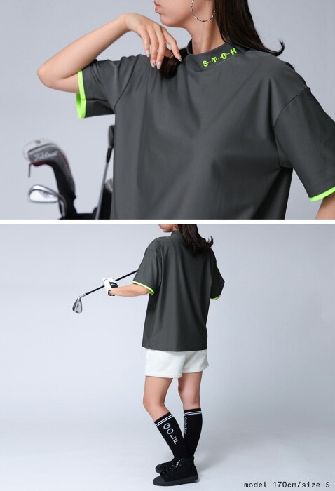 ANTIQUA GOLF×STCH ハイネックTシャツ メンズ 送料無料・6月18日