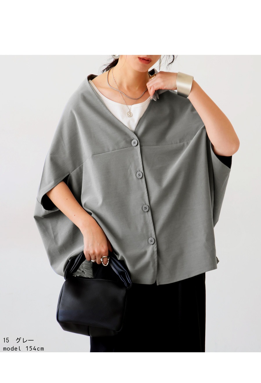 【関税込み】OPEN YY ブラック コンバーチブル ボレロ Tシャツ ボレロ レディース トップス 半袖 無地 変形 送料無料・(500