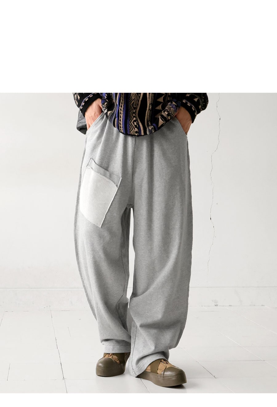 デザインポケット スウェットパンツ メンズ パンツ 送料無料・メール便